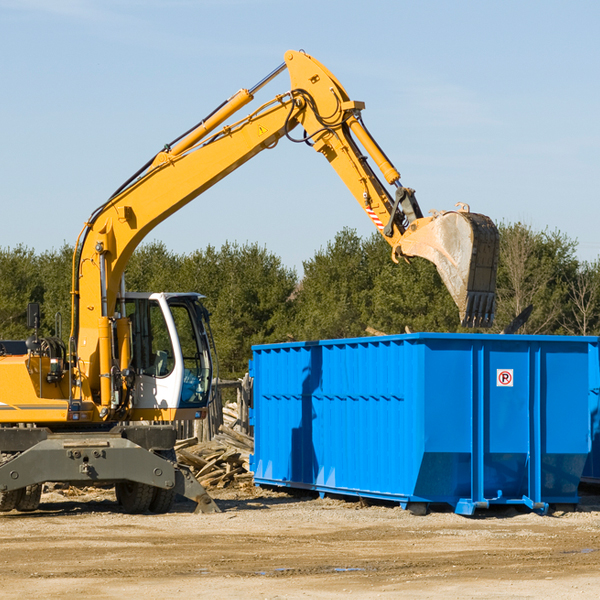 can i choose the location where the residential dumpster will be placed in Fortescue